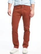 Old Navy Built In Flex Slim Brushed Twill Pants For Men - Cinnamonster
