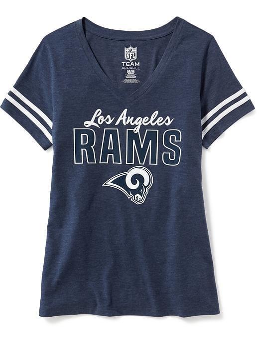 Old Navy Womens Nfl Team V-neck Tee For Women Rams Size S