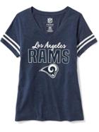 Old Navy Womens Nfl Team V-neck Tee For Women Rams Size S