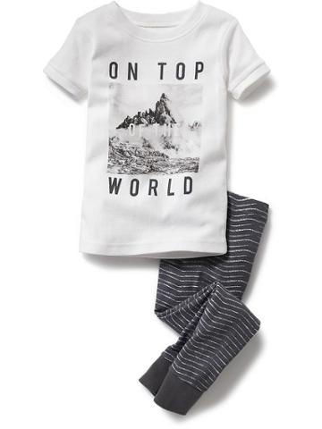 Old Navy Top Of The World Pj Set - Knight Time