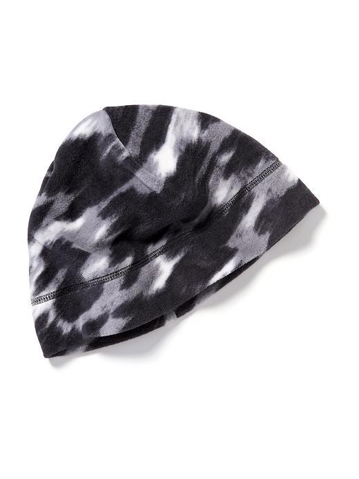 Old Navy Performance Fleece Beanie For Women - Black Print