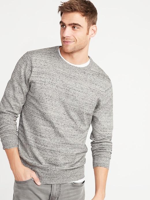 Old Navy Mens Crew-neck Sweater For Men Heather Gray Size M
