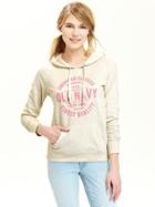 Old Navy Womens Pullover Hoodies - Oatmeal