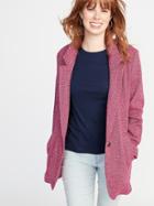 Herringbone Tweed Coat For Women