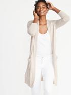 Super-long Open-front Sweater For Women