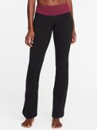 Old Navy Womens Mid-rise Boot-cut Yoga Pants For Women Winter Wine Size M