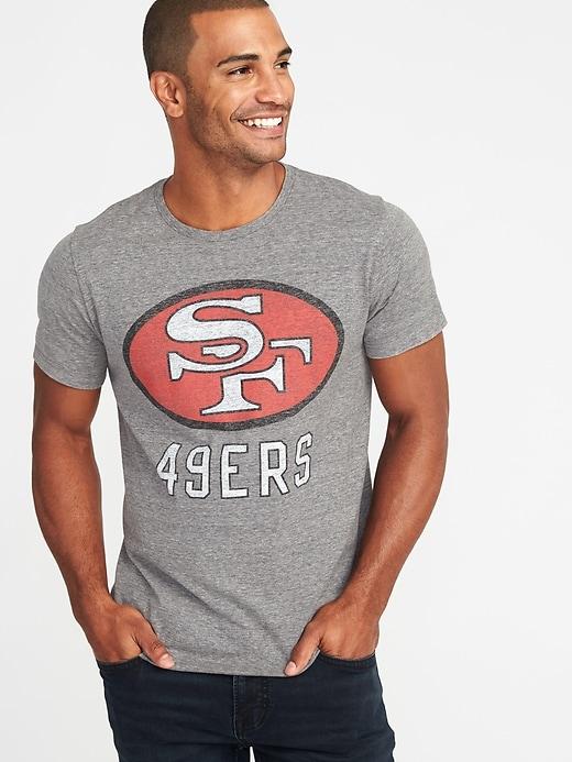 Old Navy Mens Nfl Team Crew-neck Tee For Men 49ers Size M