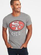 Old Navy Mens Nfl Team Crew-neck Tee For Men 49ers Size M