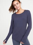 Relaxed Cutout-back Performance Top For Women