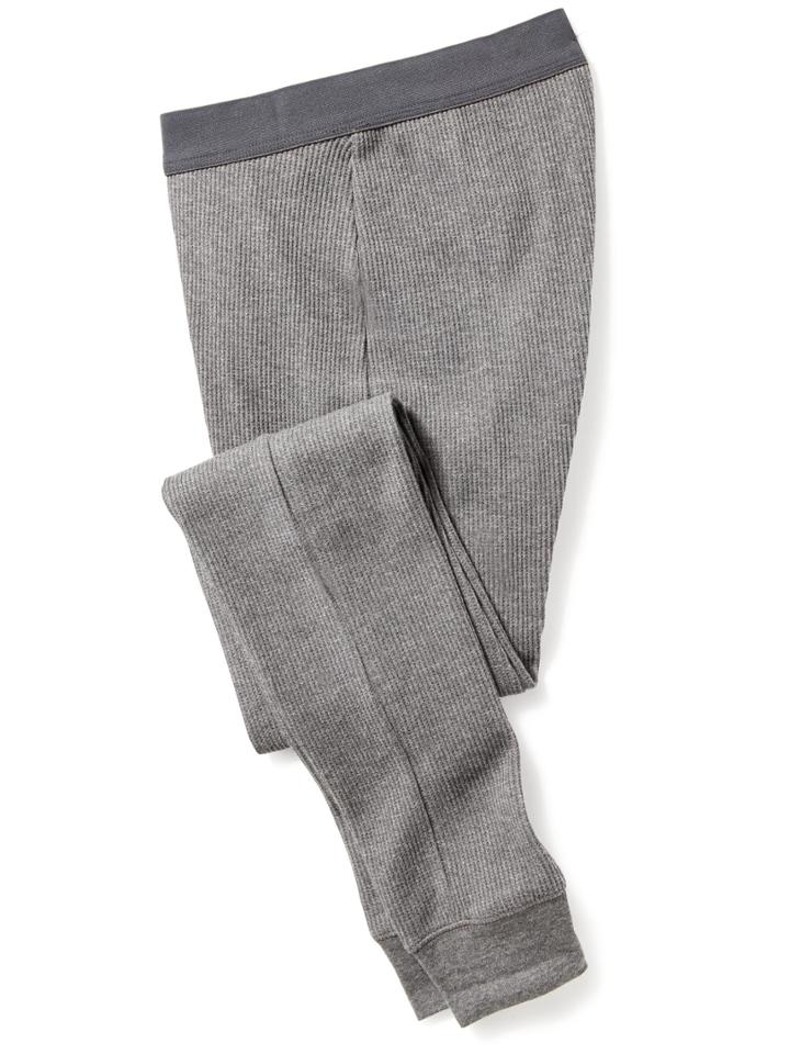 Old Navy Mens Waffle Knit Pants Size Xxl Big - Heather Gray