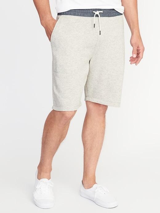 Old Navy Mens Chambray-waist French Terry Shorts For Men (9) Oatmeal Size Xxxl