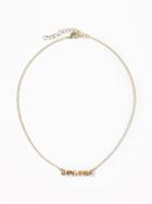 Old Navy Womens Crystal Horizon Necklace For Women Peach Size One Size