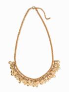 Old Navy Gold Toned Petal Necklace For Women - Gold