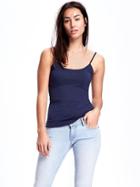 Old Navy Womens First-layer Fitted Cami For Women Lost At Sea Navy Size M