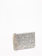 Old Navy Womens Glitter Wristlet For Women Silver Glitter Size One Size