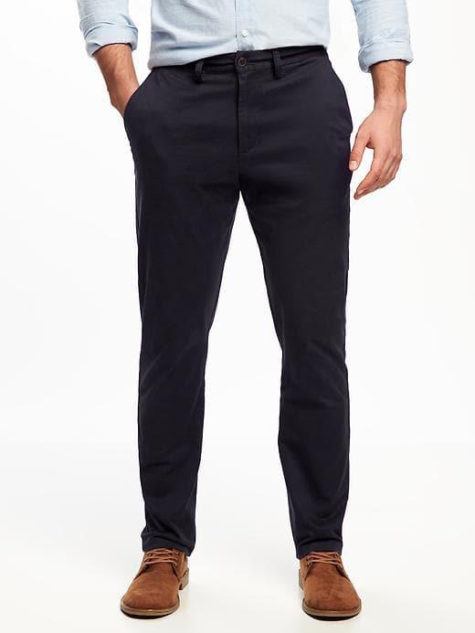 Old Navy Mens Athletic Ultimate Built-in Flex Khakis For Men Navy Captain Size 42w