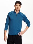 Old Navy Mens Go Dry 1/4 Zip Pullover Size Xxl Big - Boogaloo Blue Poly