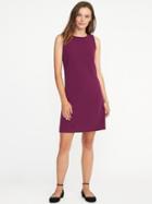 Old Navy Sleeveless Ponte Knit Shift Dress For Women - Berries Galore