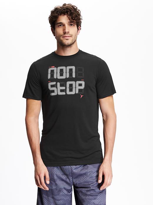 Old Navy Go Dry Graphic Tee - Black