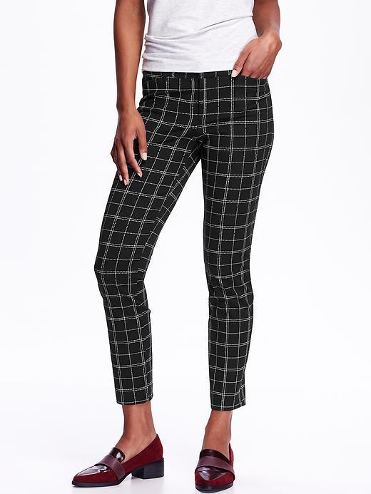 Old Navy Womens The Pixie Mid Rise Ankle Pants Size 0 Regular - White Dash