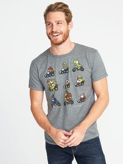 Old Navy Mens Nintendo Mario Kart Graphic Tee For Men Mario Kart Size M