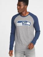 Old Navy Mens Nfl Graphic Raglan Tee For Men Seahawks Size Xxl