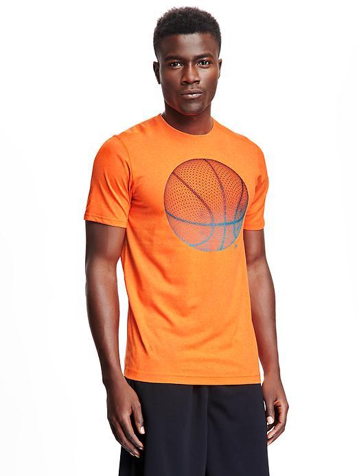 Old Navy Graphic Performance Tee - Megawatt Orng Neo Poly