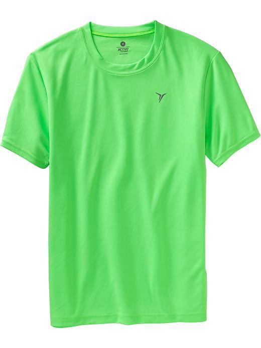 Old Navy Mens Active Cross Training Tees - Clean Energy Neon