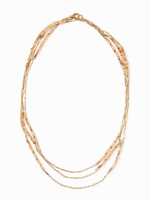 Old Navy Mixed Bead Chain Necklace For Women - Ballet Slipper Pink
