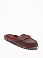 Old Navy Womens Faux-leather Driving Moccasins For Women Lite Burgundy Size 7