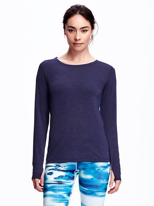 Old Navy Go Dry Keyhole Back Top - Lost At Sea Navy