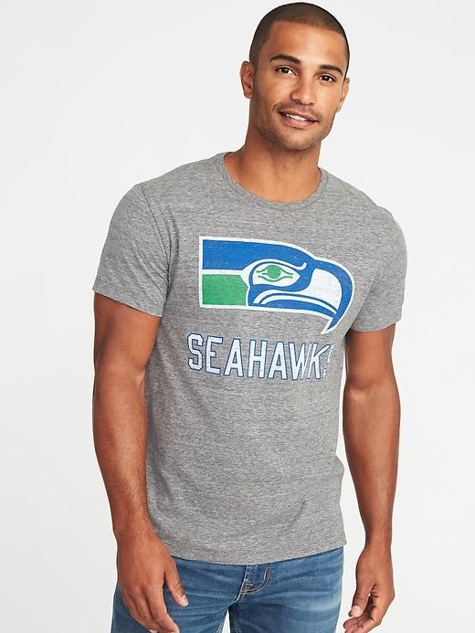 Old Navy Mens Nfl Team Crew-neck Tee For Men Seahawks Size S