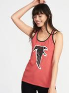 Old Navy Womens Nfl Retro-team Racerback Tank For Women Falcons Size L