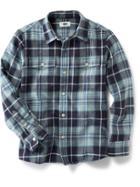 Old Navy Plaid Button Front Shirt - Why So Blue