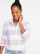 Rugby-stripe Polo For Women