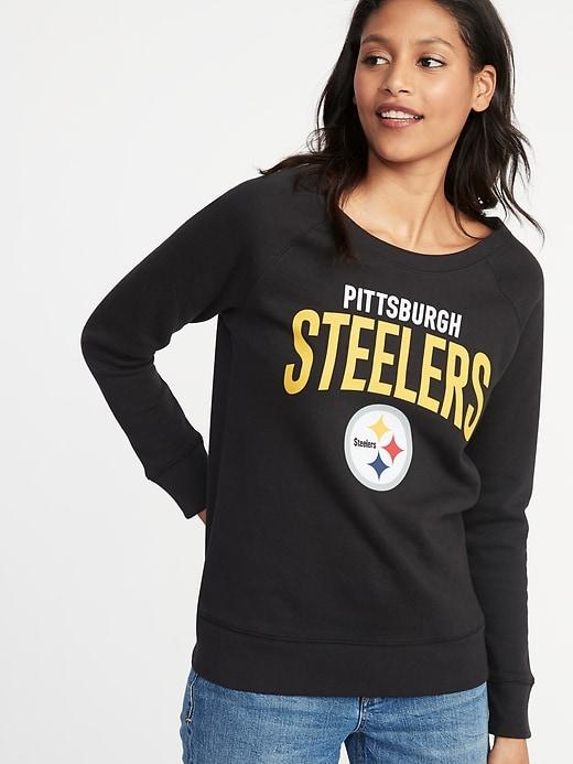 Old Navy Womens Nfl Team-graphic Sweatshirt For Women Pittsburgh Steelers Size Xs
