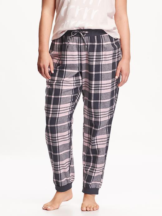 Old Navy Womens Plus Plaid Sleep Pants - Pink Plaid