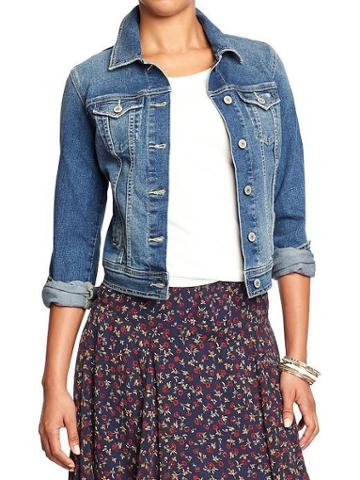 Old Navy Old Navy Womens Distressed Denim Jackets - Denim