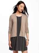 Old Navy Classic Open Front Cardi For Women - Cocoa