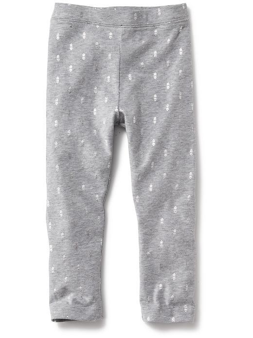 Old Navy Printed Leggings Size 12-18 M - Heather Grey