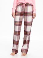 Old Navy Flannel Drawstring Sleep Pants For Women - Power Pink