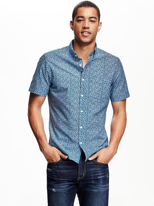 Old Navy Slim Fit Oxford Shirt For Men - Boston Blue