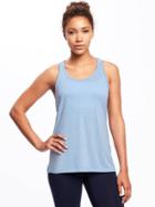 Old Navy Go Dry Ultra Light Racerback Tank For Women - Cooler Than Blue