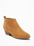 Old Navy Womens Sueded Ankle Boots For Women Toffee Size 10