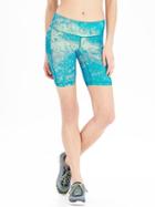 Old Navy Womens Active Compression Shorts 7&quot; - Afternoon Lagoon