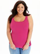 Old Navy Womens Plus Perfect Rib Knit Tanks Size 1x Plus - For Our Fuchsia