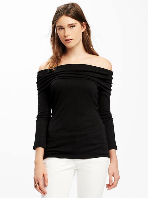 Old Navy Off The Shoulder Top For Women - Black