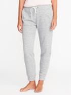 Old Navy Womens French-terry Lounge Joggers For Women Heather Gray Size M