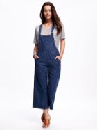 Old Navy Culotte Overalls For Women - Medium Wash