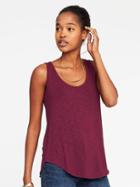 Old Navy Relaxed Slub Knit Luxe Tank For Women - Winter Wine